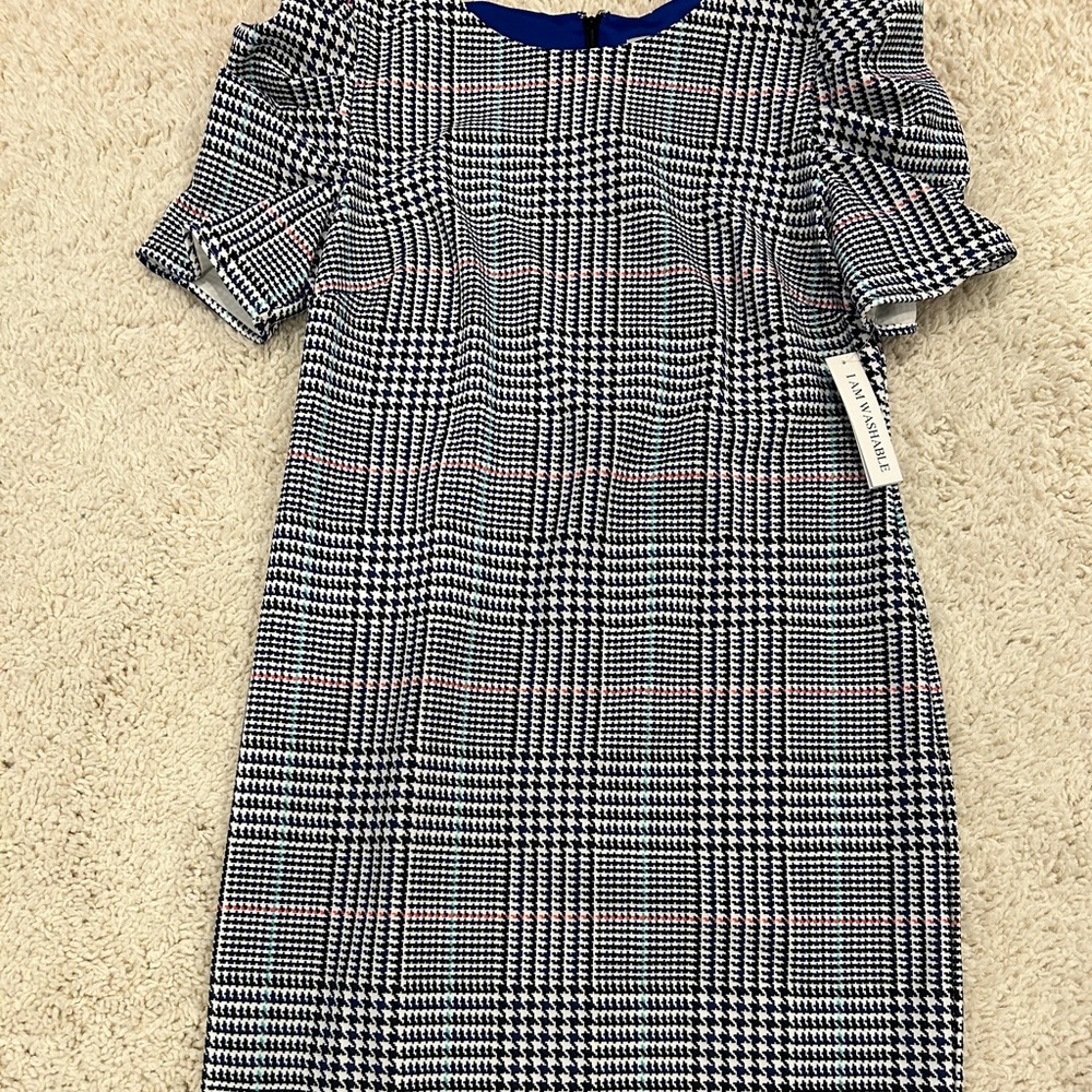 New black, white blue dress size 12